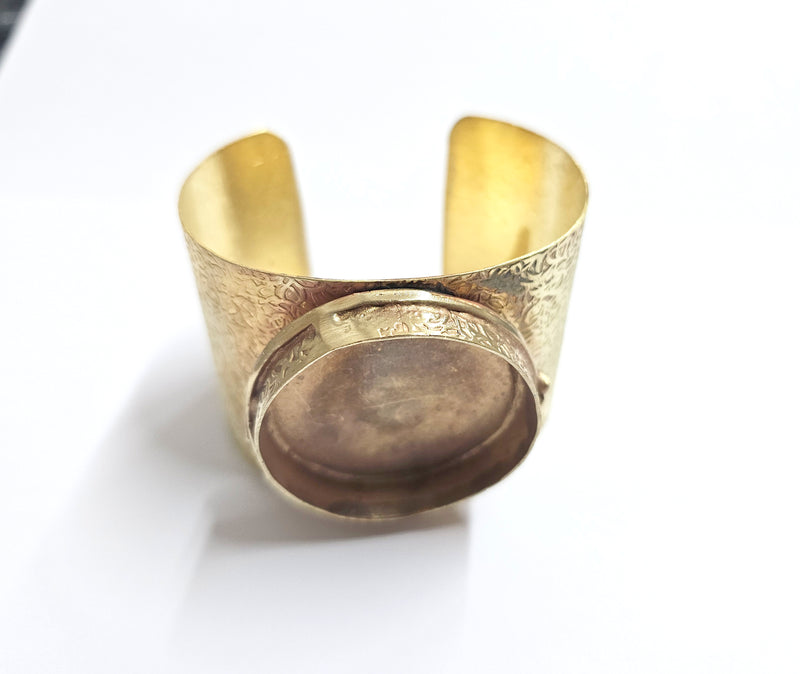 Hammered Bracelet Blanks Cuff Blanks Adjustable Bracelet Blank Raw Brass (40mm Blanks) G35010