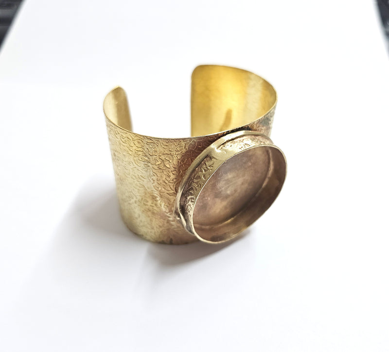 Hammered Bracelet Blanks Cuff Blanks Adjustable Bracelet Blank Raw Brass (40mm Blanks) G35010