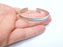 5 Bracelet Blanks Bangle Blanks Cuff Blanks Adjustable Bracelet Blank Antique Silver Plated Brass ( 10mm Blanks ) G17553