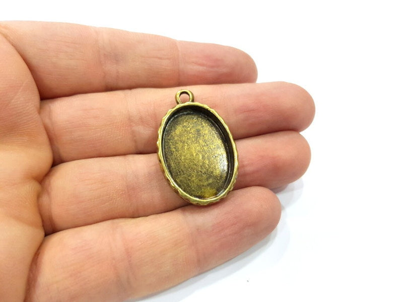 2 Hammered Base Resin Base Pendant Blank inlay Blank Mosaic Blank Bezel Setting Mountings Antique Bronze Plated Metal (25x18mm blank) G19846