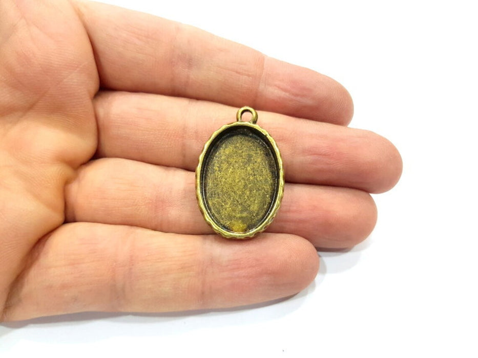 2 Hammered Base Resin Base Pendant Blank inlay Blank Mosaic Blank Bezel Setting Mountings Antique Bronze Plated Metal (25x18mm blank) G19846