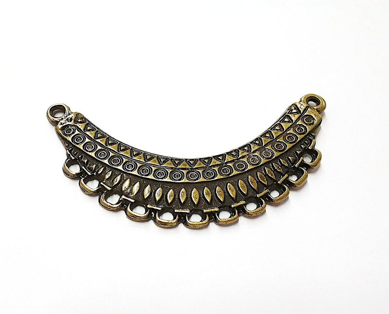 Antique Bronze Pendant Connector Antique Bronze Plated Pendant (76x38mm) G21691