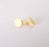 Earring Stud with Hole, Gold Plated Sterling Silver Earring Posts 2 Pcs (1 pair) 925 Silver Earring Engraving (12mm) G30188