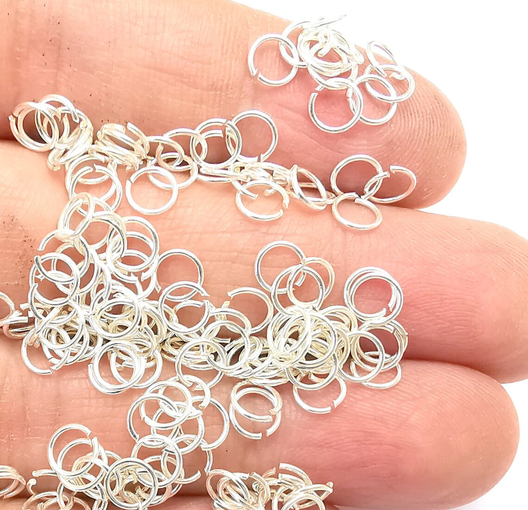 20 Pcs Sterling Silver Jumpring 5mm, 22ga (Thickness 0.6mm - 22 Gauge) 925 Solid Silver Jumpring Findings G30184