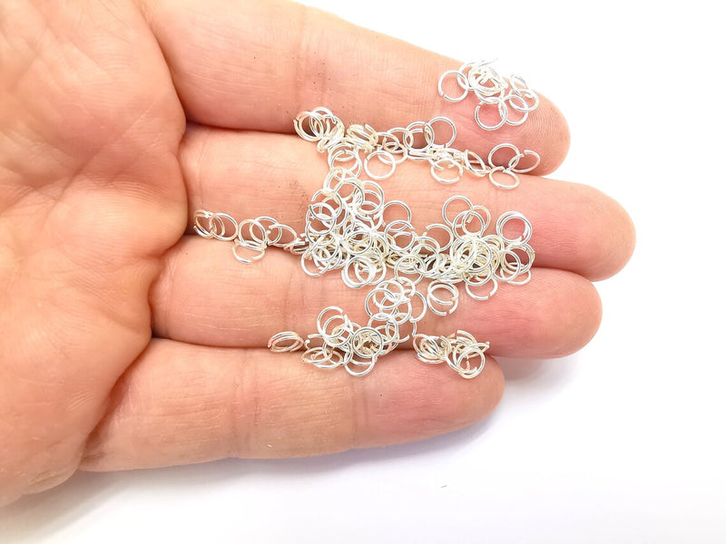 20 Pcs Sterling Silver Jumpring 5mm, 22ga (Thickness 0.6mm - 22 Gauge) 925 Solid Silver Jumpring Findings G30184