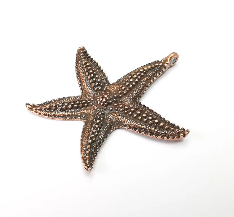 Starfish Pendant, Charms Antique Copper Plated Charms (60x56mm) G33525