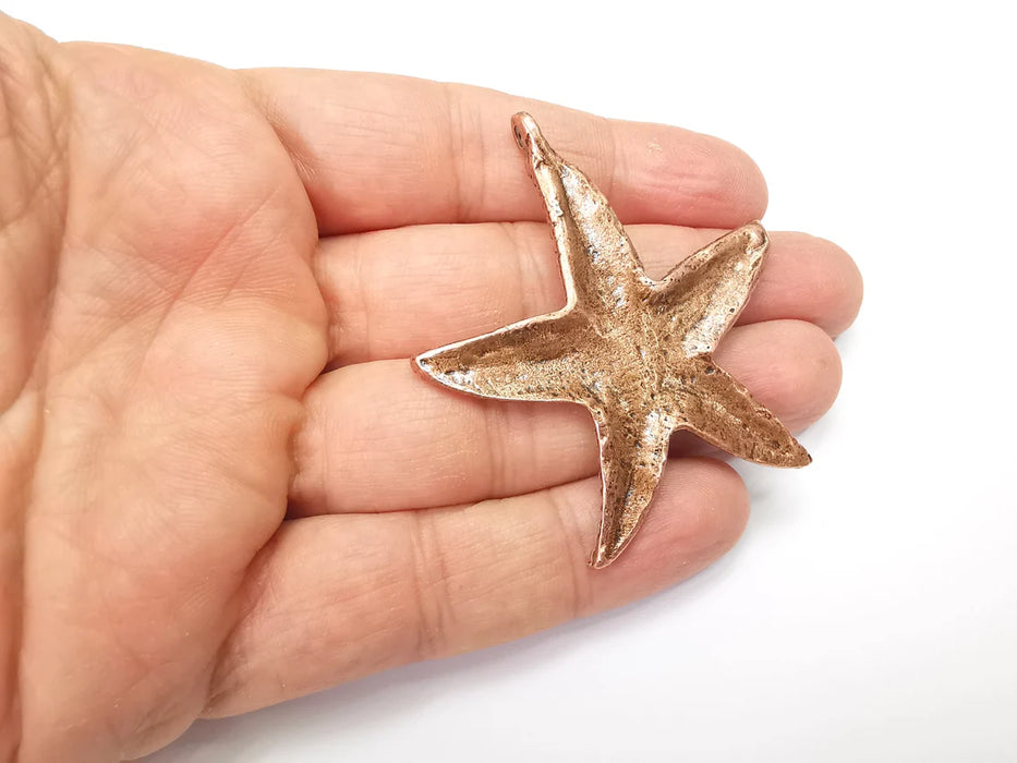 Starfish Pendant, Charms Antique Copper Plated Charms (60x56mm) G33525