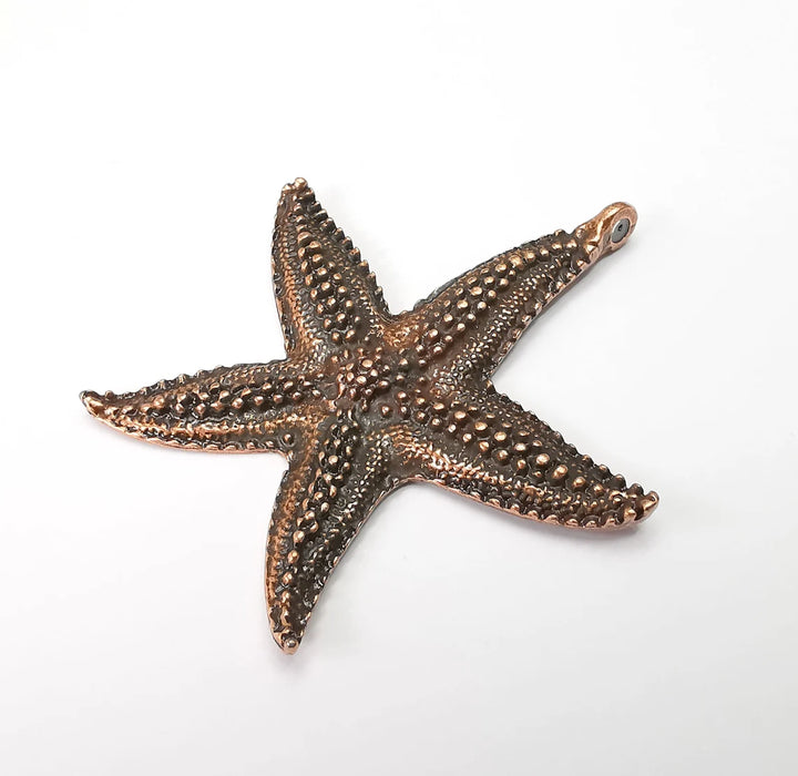 Starfish Pendant, Charms Antique Copper Plated Charms (60x56mm) G33525