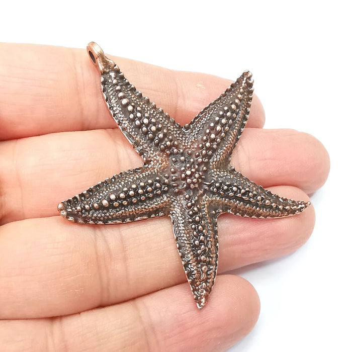 Starfish Pendant, Charms Antique Copper Plated Charms (60x56mm) G33525