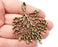 Coral Branch Unique Dangle Charms Pendant, Antique Bronze Plated DIY (68x58mm) G33693