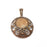 Round Filigree Pendant Blank Bezel Setting Resin Blank Antique Copper Plated Pendant (24mm) G34221