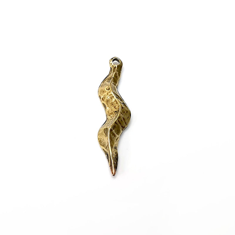 5 Spike Charms, Antique Bronze Plated (34mm) G34323