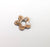 Flower Beads Antique Copper Plated Beads (14mm) G34361