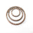 Hoops Charms, Antique Copper Plated Pendant (46mm) G34344