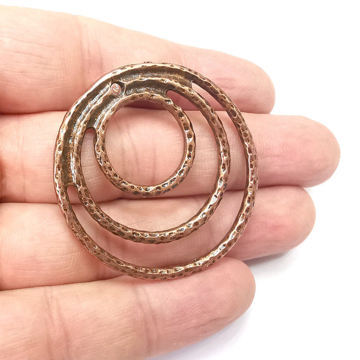 Hoops Charms, Antique Copper Plated Pendant (46mm) G34344