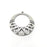 Silver Round Charms, Antique Silver Plated (44x40mm) G34520