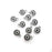 10 Round Charms Blanks, Resin Bezel Bases, Mosaic Mountings, Dry flower Frame, Polymer Clay base, Antique Silver Plated 11x8mm (3mm) G34600