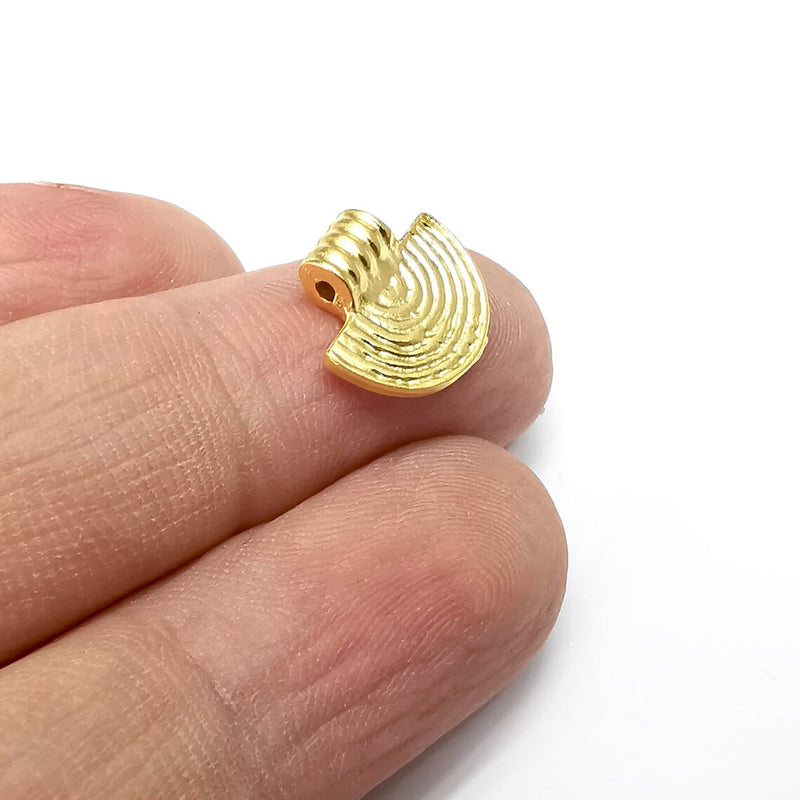 5 Rainbow Charms Gold Plated Charms DIY Charms (14x13mm) G34601