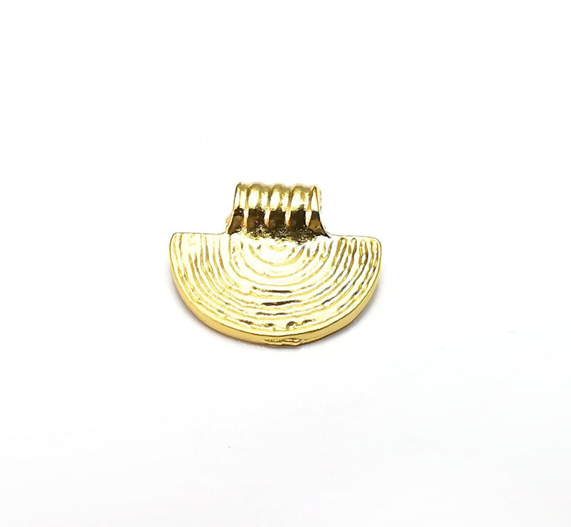 5 Rainbow Charms Gold Plated Charms DIY Charms (14x13mm) G34601