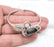 Hammered Bracelet Drop Bezel Cuff Blank Resin Mountings Cabochon Base Setting Antique Silver Plated Brass Adjustable Bracelet 18x13mm G34616