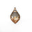 Drop Marquise Dangle Charms, Antique Copper Plated Charms (37x21mm) G34574