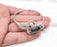 Hammered Bracelet Drop Bezel Cuff Blank Resin Mountings Cabochon Base Setting Antique Silver Plated Brass Adjustable Bracelet 18x13mm G34616