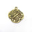 Branch, Disc Charms, Antique Bronze Plated (41x35mm) G34657