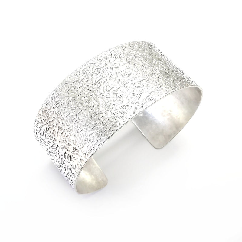 Branch Bracelet Cuff Blank Base Antique Silver Plated Brass Adjustable Bracelet (30mm) G34851