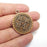 Antique Copper Round Charms, Antique Copper Plated (39x33mm) G34855
