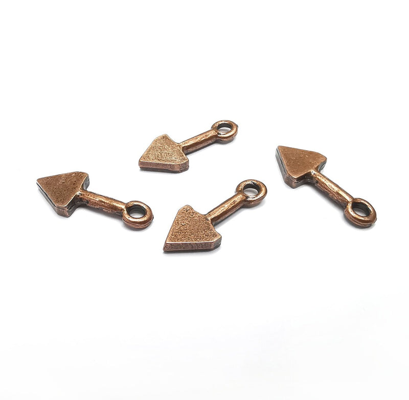 5 Small Arrow Charms Antique Copper Plated Charms (20x8mm) G34759