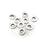 10 Round Beads, Hoop Connector, Discs Findings, Antique Silver Plated (9mm) G35008