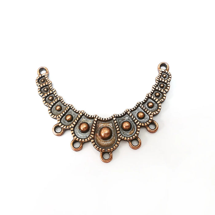 Copper Connector, Necklace Parts, Collar Jewelry Parts, Pendant Component, Antique Copper Finding, Antique Copper Plated (53x34mm) G35595