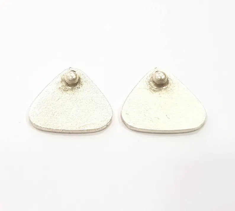 6 Silver Charms Antique Silver Plated Metal (18x17mm) G15420