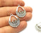 6 Silver Charms Antique Silver Plated Charms (27x20mm) G17829