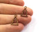 20 Pine Tree Charms Antique Copper Plated Charms (18x12mm) G19477