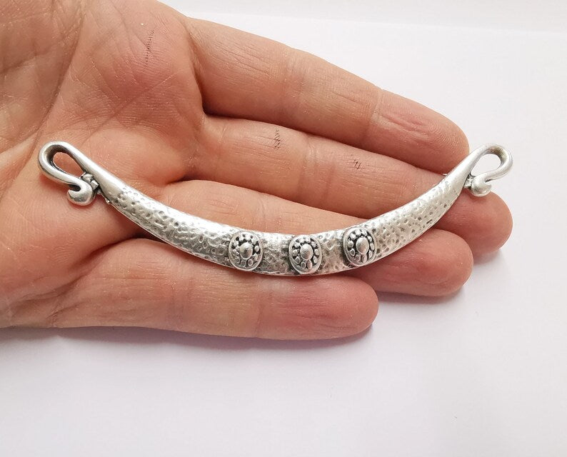 Silver Pendant Connector Antique Silver Plated (115mm) G20726