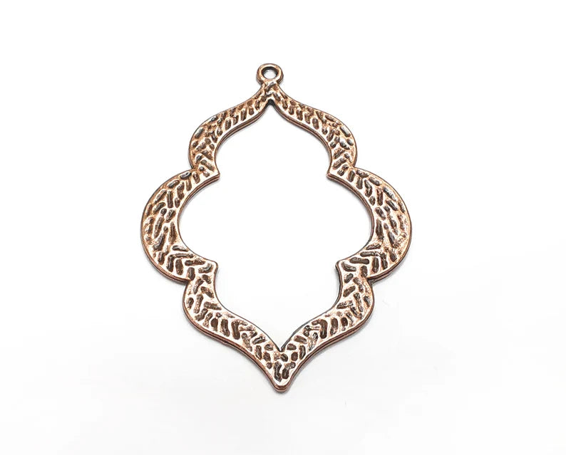 Antique Copper Charms, Dangle Charms Antique Copper Plated (53x38mm) G29869
