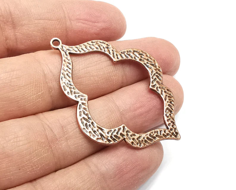 Antique Copper Charms, Dangle Charms Antique Copper Plated (53x38mm) G29869