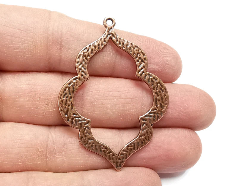Antique Copper Charms, Dangle Charms Antique Copper Plated (53x38mm) G29869