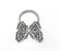 Butterfly Charms, Antique Silver Plated Dangle Charms (44x32mm) G33502