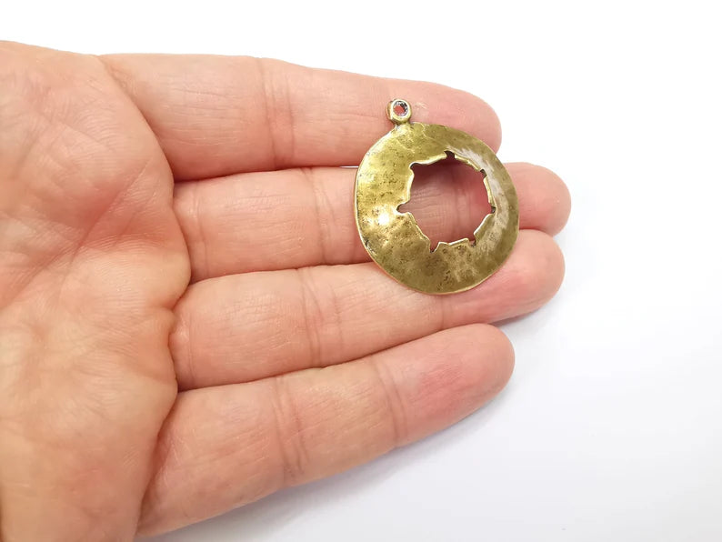 Antique Bronze Plated Charms (38x33mm) G33560