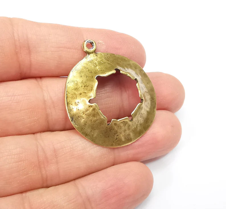 Antique Bronze Plated Charms (38x33mm) G33560
