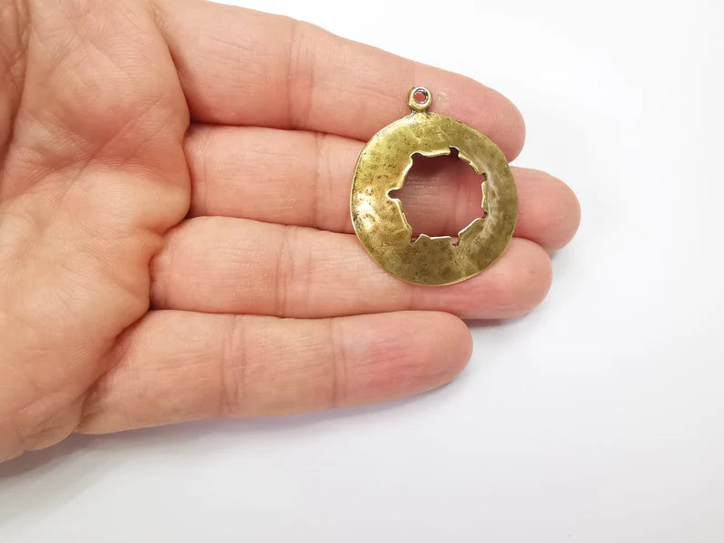 Antique Bronze Plated Charms (38x33mm) G33560