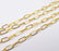 Gold Plated Oval Cable Chain (1 meter - 3,3 feet )(10x5 mm) Gold Plated Chain G33567