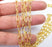 Gold Plated Oval Cable Chain (1 meter - 3,3 feet )(10x5 mm) Gold Plated Chain G33567