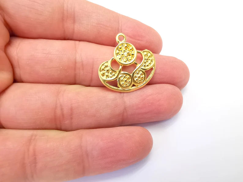 Gold Plated Charms Gold Plated DIY Charms (26x24mm) G33642