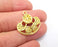 Gold Plated Charms Gold Plated DIY Charms (26x24mm) G33642
