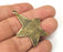 Star Charms, Antique Bronze Plated (43x31mm) G33555