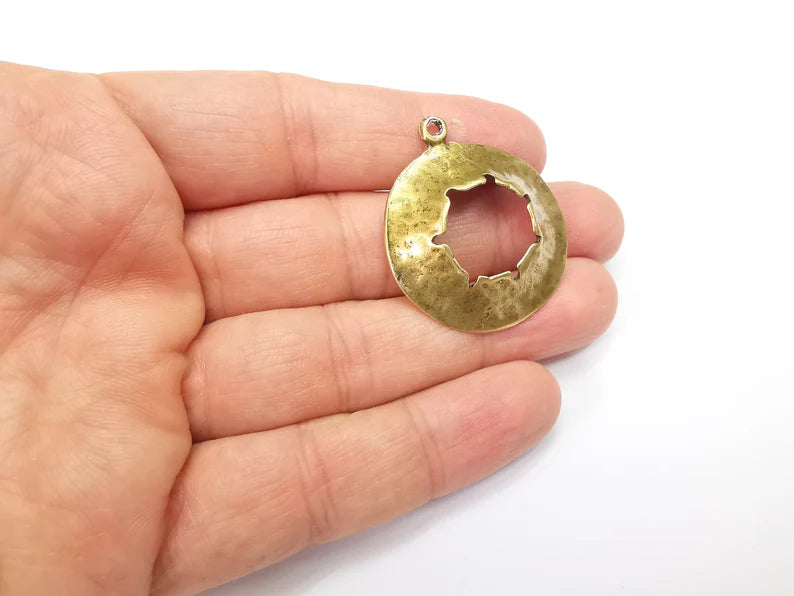 Antique Bronze Plated Charms (38x33mm) G33560