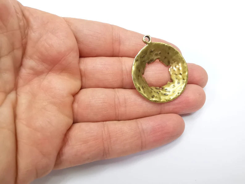 Antique Bronze Plated Charms (38x33mm) G33560